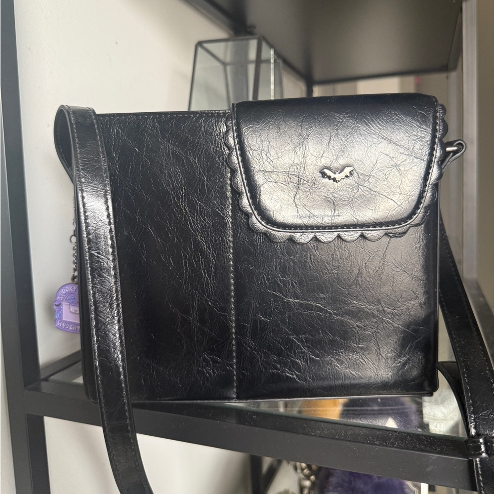 Kate Gabrielle “Bela Bat” drink tumbler crossbody bag